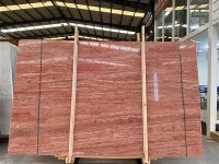 Lastra di travertino rosso iraniano