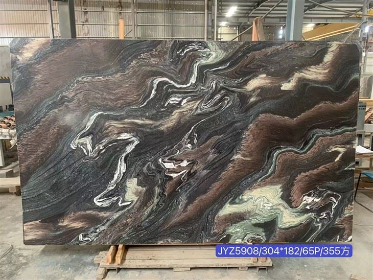 Verde Luana Marble Kitchen Countertop